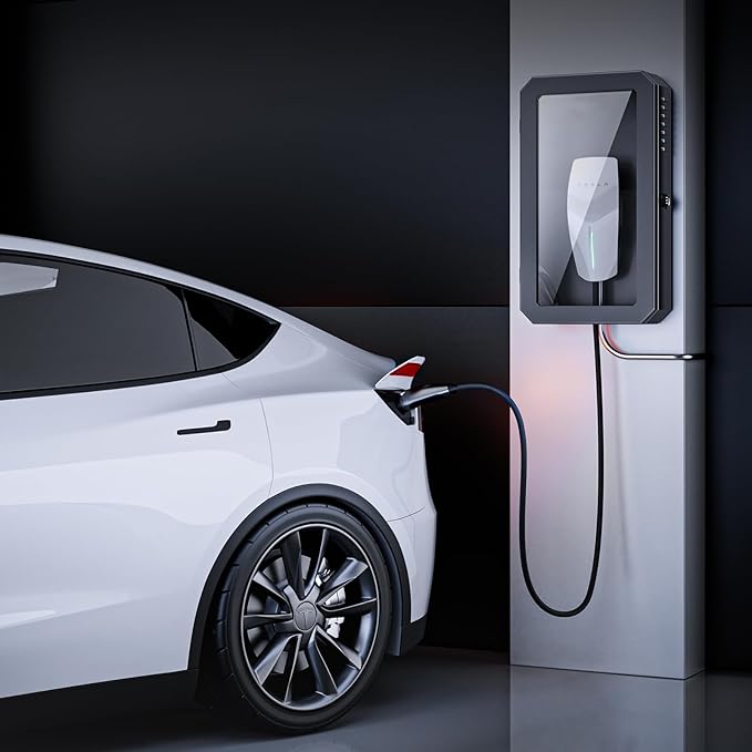 YONZEE Wall Charger Station Box for Tesla Model Y Juniper 3 S X, Electric Vehicle Car Charging Cover Protector Case for Most EV