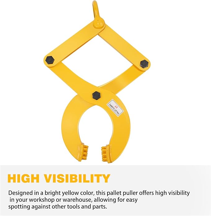 Pallet Puller,3T/6600 LBS Capacity Pallet Jack Puller,Heavy Duty Single Scissor Clamp for Forklift Chain,Pulling Pallets,6.7 Inch Jaw Opening