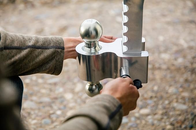 Andersen HITCHES | Rapid Hitch | 6" Drop/Rise 2-2-5/16" Dual Greaseless Alumiball | Adjustable Ball Mount Fits 2-1/2" Receiver | 3405-25