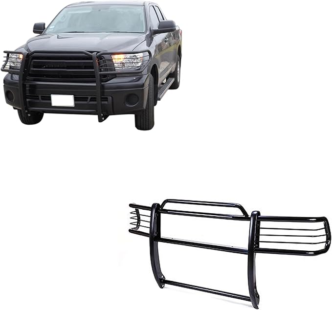 Black Horse Grille Brush Bumper Guard Modular Black Compatible with 2004-2006 Toyota Tundra-17TS27MA