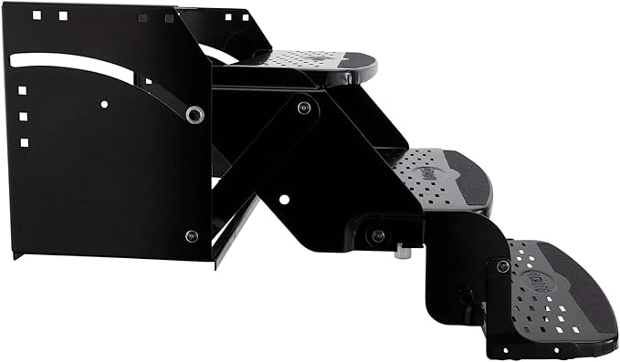 RecPro RV Steps 24" Step in Black | RV Stairs | RV Exterior Steps | Camper Steps (Triple)