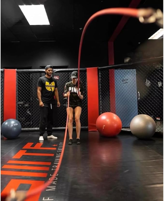 Strong Dynamic Rubber Battle Ropes Alternative for Home and Gym | Maximize Calorie Burn | Revolutionary Fitness Equipment for Abs and Full Body Workout
