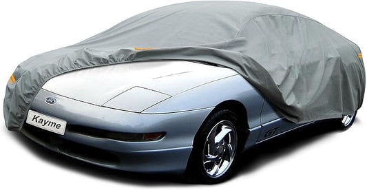 Kayme Heavy Duty Car Cover Custom Fit Ford Probe (1988-1998) Waterproof All Weather for Automobiles, Full Exterior Covers Sun Rain UV Protection.（Deliver About 3-10 Days）