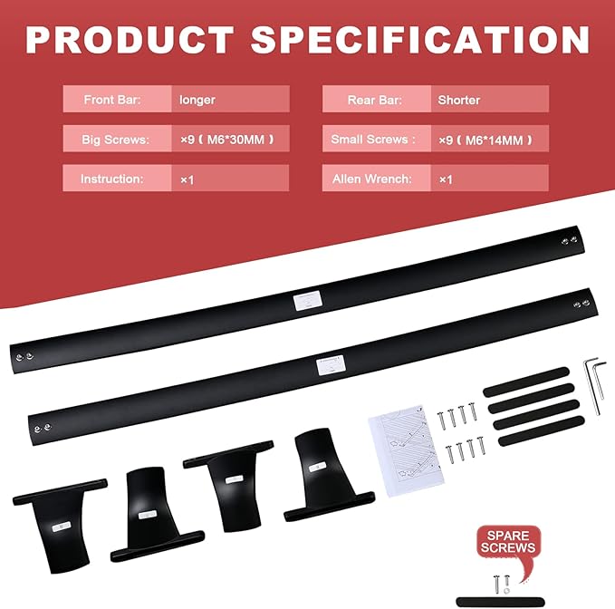 KINGGERI 220lbs Roof Racks Cross Bars fit for Ford Explorer 2016 2017 2018 2019 (Limited/XLT/Sport/Platinum), Heavy Duty Aluminum Roof Rails Crossbars Rooftop Cargo Basket Carrier Luggage Black