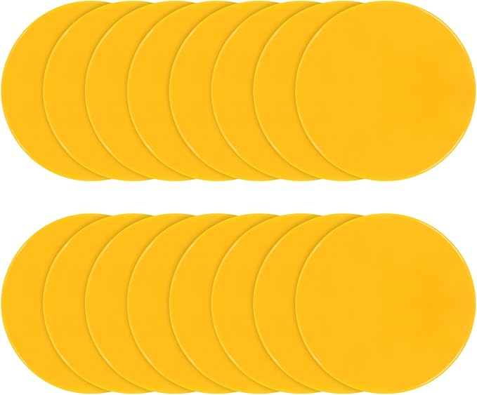 Spot Markers Rubber Floor Dots 9inch Non Slip Agility Dots Flat Cones for Kids Sports Soccer Basketball Training, Gym Training, Preschool Kindergarten Classroom