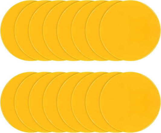 Spot Markers Rubber Floor Dots 9inch Non Slip Agility Dots Flat Cones for Kids Sports Soccer Basketball Training, Gym Training, Preschool Kindergarten Classroom