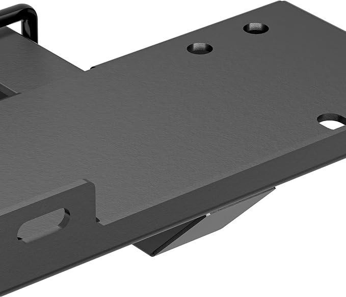Tow Hitch 2 Inch, Trailer Hitch Winch Mount with 2" Receiver, Universal Heavy-Duty Winch Plate Bracket for Truck/Pickup/ATV/UTV/SUV, 17000 lbs Towing Capacity, Mounting Cradle, Black