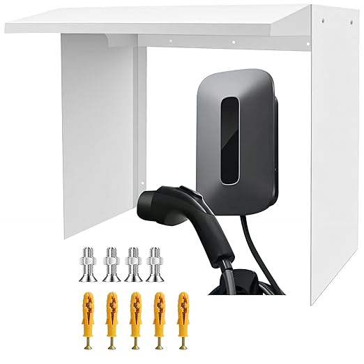 Wall Box Outdoor Ev Charger Cover, Charger Cover for Tesla, Outdoor Outlet Cover Weatherproof, 15.7" * 11.8" * 15.3" (Charger Cover)