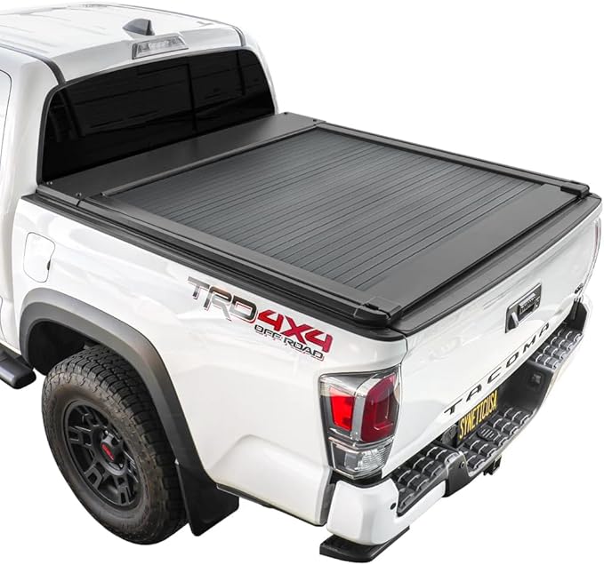 Syneticusa AR Automatic Retract Hard Tonneau Cover Fits 2016-2026 Tacoma 5ft 60in Truck Bed Waterproof Accessories