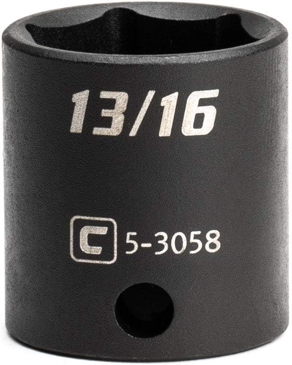 Capri Tools Shallow Impact Socket, 3/8-Inch Drive, 6-Point, SAE (13/16-Inch)