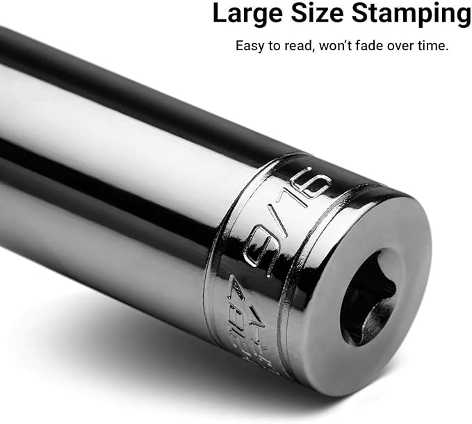 Capri Tools Deep Socket, 1/4-Inch Drive, 6-Point, Metric (4 mm) (1-2164)