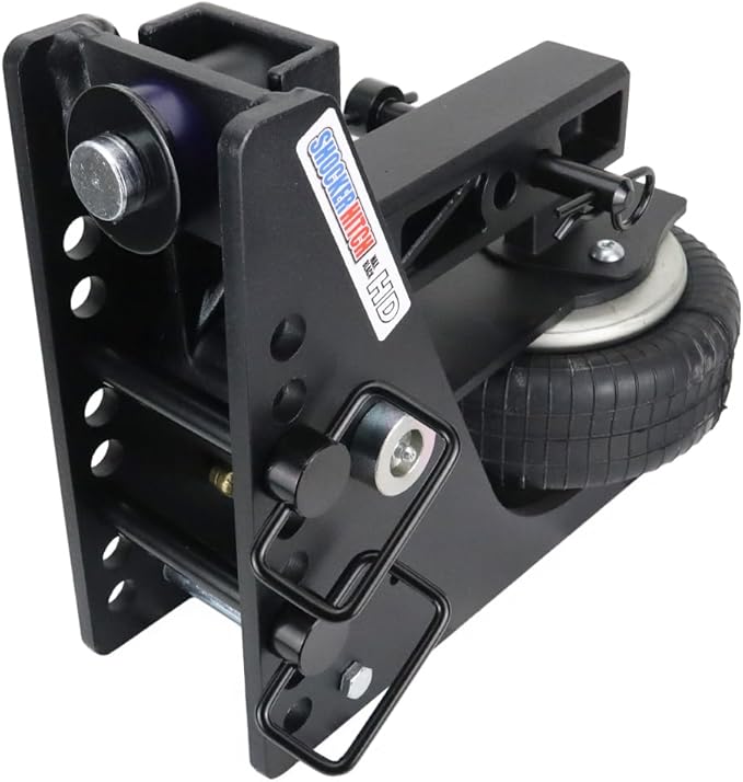 Shocker HD Max Air Hitch & Combo Ball, Fits 2" Hitch Chrome Combo 2" & 2-5/16" Balls