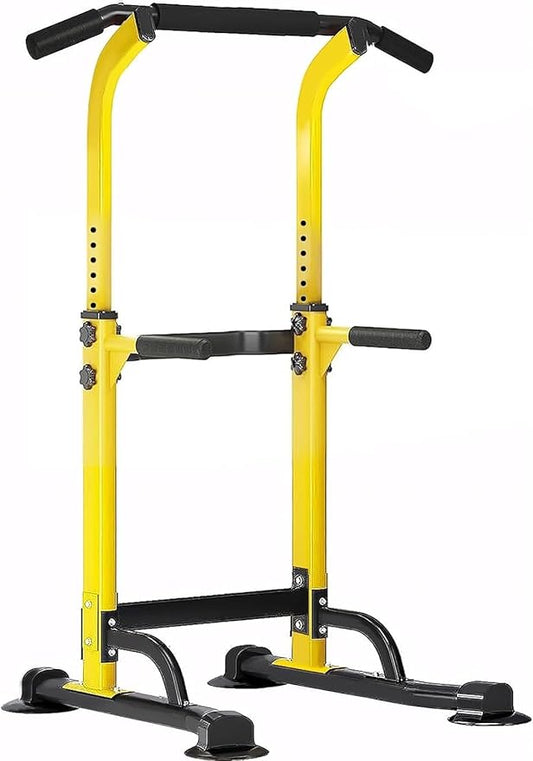 Multi-Functional Power Tower for Home Gym: Adjustable Pull Up & Dip Station with 400 LBS Capacity, Space Saving Strength Training Equipment for Men and Women