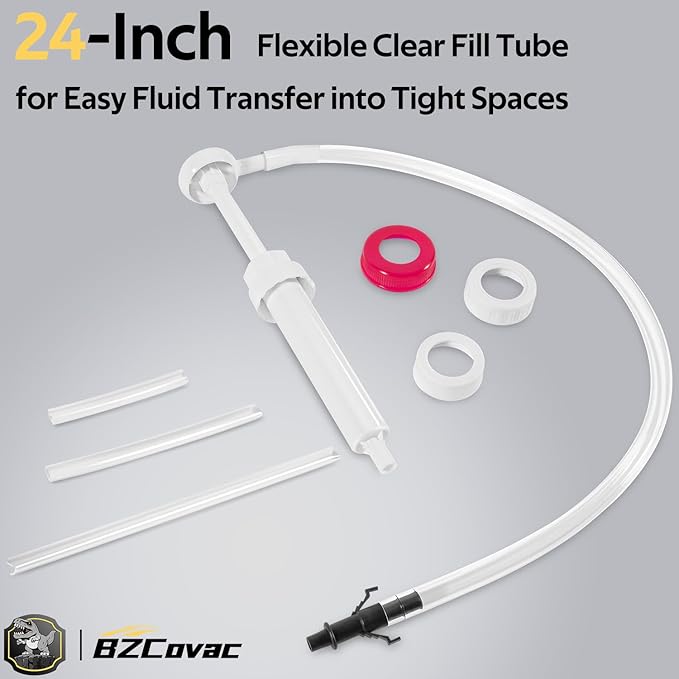 30cc Hand Oil Transfer Pump Fluid Pump for Gallon Bottles and Wide-Mouth Quart Bottles - Transfers Gear Oil, Transmission Fluid, Differential Fluid, and Antifreeze