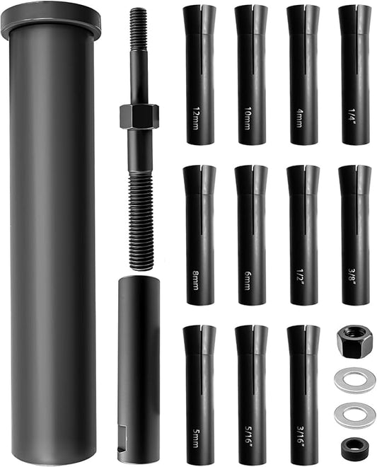 in-Line Dowel Pin Puller Master Set Replace 95400, Dowel Dismantling Tool Includes Both SAE and Metric Collets