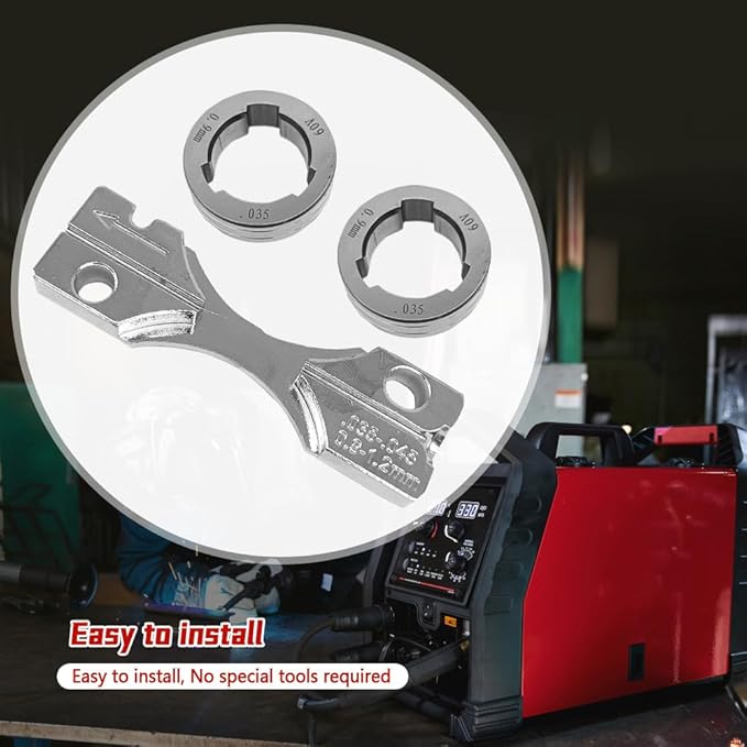 KP1696-035S Drive Roll Kit .035" V-Groove Fit for Lincoln 216 255XT 350MP MIG Welder for 25M LF-72 LN-15 LN-25 PRO Dual Power Wire Feeder Replace KP1696-1 for Solid Wire
