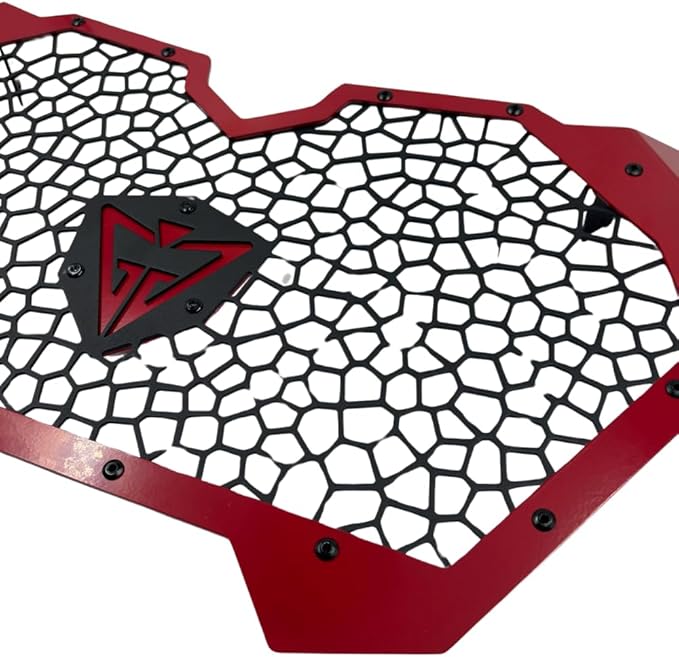 GAM Front Grill For Can am Maverick R 2024 2025 RED Aluminum Grille Radiator Portector For Maverick R
