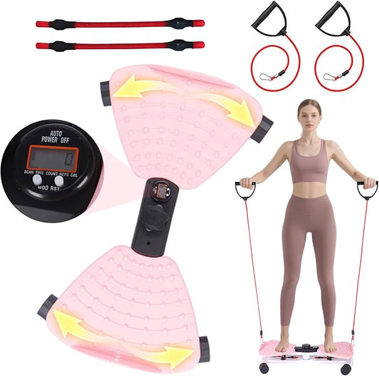 Pakalife Waist Twisting Machine,Pilates,Exercise Equipment for Fitness,Noiseless Ab Roller for Home Gym Equipment,Noiseless Ab Workout Equipment,Track Time, Reps, Calories with Digital Display