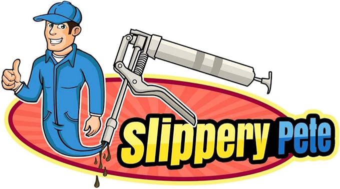 Slippery Pete Pistol Grip Grease Gun - Long Lasting Heavy Duty Steel Construction - Lubricate Tractors, RV's and Cars - Uses 14 Ounce Grease Cartridges