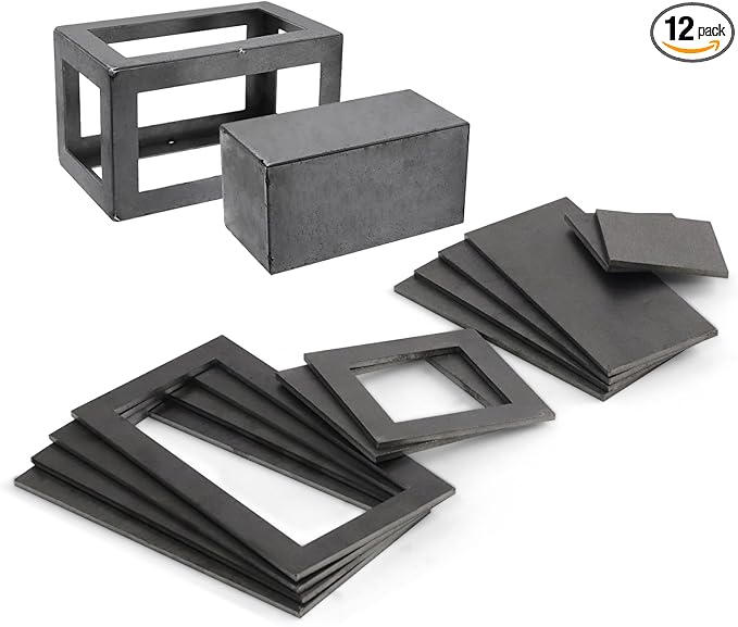 12 Pcs Welding Coupons 3" x 6" 11 Gauge (1/8") Mild Steel Welding Practice Cubes - Weld Training Kit for TIG, MIG & Arc/Stick Welding