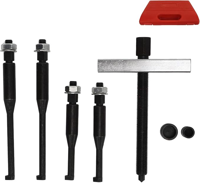 Steering Wheel Puller Set, Steering Wheel Puller Heat Treated Anodized Carbon Steel Strong Strength Universal for Car