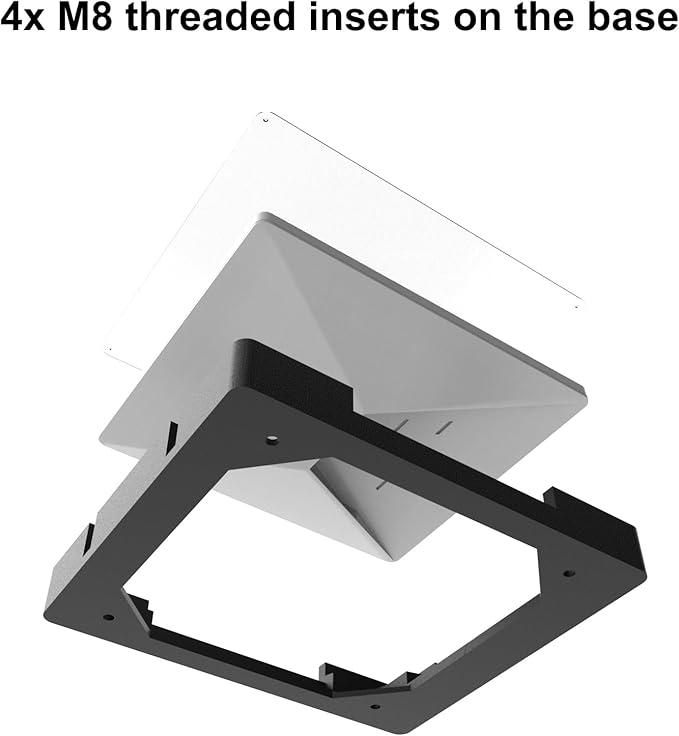 Starlink Mini Mount, Universal All-in-One Hardtop Antenna Holder with Handle & Cable Management for RV Van Boat UTV, Upgradable M8 Port for Magnetic Base, UV Resistant Bracket Kit (Mount Only)