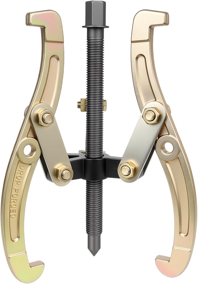 10 Inch 3 Jaw Puller for Pulley Gear Bearing Flywheel Removal, 2 Jaw / 3 Jaw Puller with Reversible Jaws, Repair and Maintenance Tool for Automotive/Mechanical