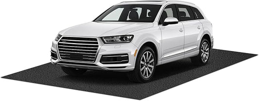 17 x 7.4 Ft Premium Maintenance Mat Oil Spill Garage Floor Mat for Under Car, Reusable, Washable, Durable, Waterproof Backing Absorbent Mat Protects Floors（PE）