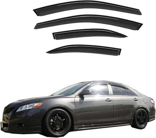Wind Deflector Compatible with 2002-2006 Toyota Camry Smoke Sun/Rain Guard Window Visors 94236
