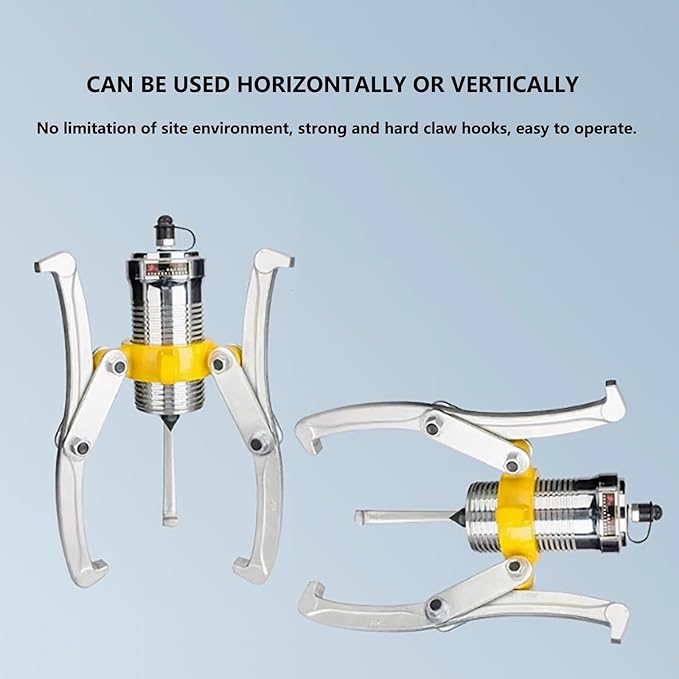 Separate Hydraulic Gear Puller, 5/10/15/20/30/50 Tons, with Hand Pump, for Separating Tools in Confined Spaces, 2 or 3 Jaws, Vertical and Horizontal(50T)
