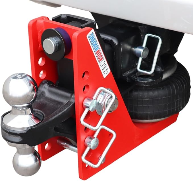 Shocker HD 20K Air Hitch with Chrome Combo 2" & 2-5/16" Balls, Fits 2" Hitch - 20,000 lbs