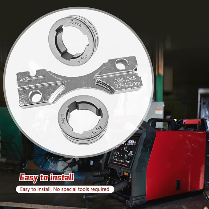 KP1696-035C Drive Roll Kit .035" V-Groove Fit for Lincoln 216 255XT 350MP MIG Welder for 25M LF-72 LN-15 LN-25 PRO Dual Power Wire Feeder for Flux Core