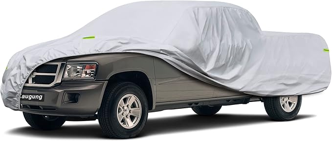 Truck Cover Fit Dodge Ram Dakota from 1999 to 2024, Waterproof All Weather Full Pickup Cover, Outdoor Sun UV Rain Dust Protection.(from US Warehouse, Arrive Within 3-7 Days)