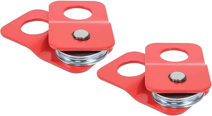 Mytee Products 2 Pack 4 Ton Winch Snatch Block for Recovery - 10,500 lbs Off Roading Snatch Block Pulley for Synthetic Rope, Towing, Hauling - Offroad Recovery Accessory for Truck ATV SUV UTV