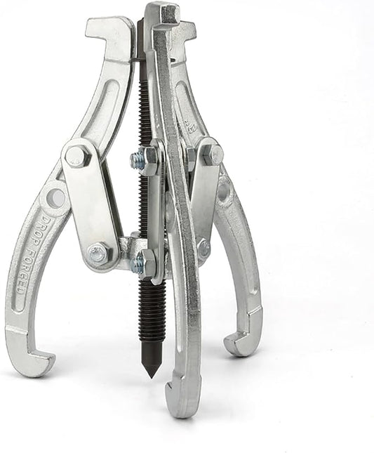Heavy Duty 3 Jaw Gear Puller, 10'' 12'' 14'' 16'' 2 Jaw or 3 Jaw Pulley Puller Tool, Ideal for pulling hubs, flanges, gears, pulleys, flywheels, and bearings off of shafts, Carbon Steel Pulling Horse(