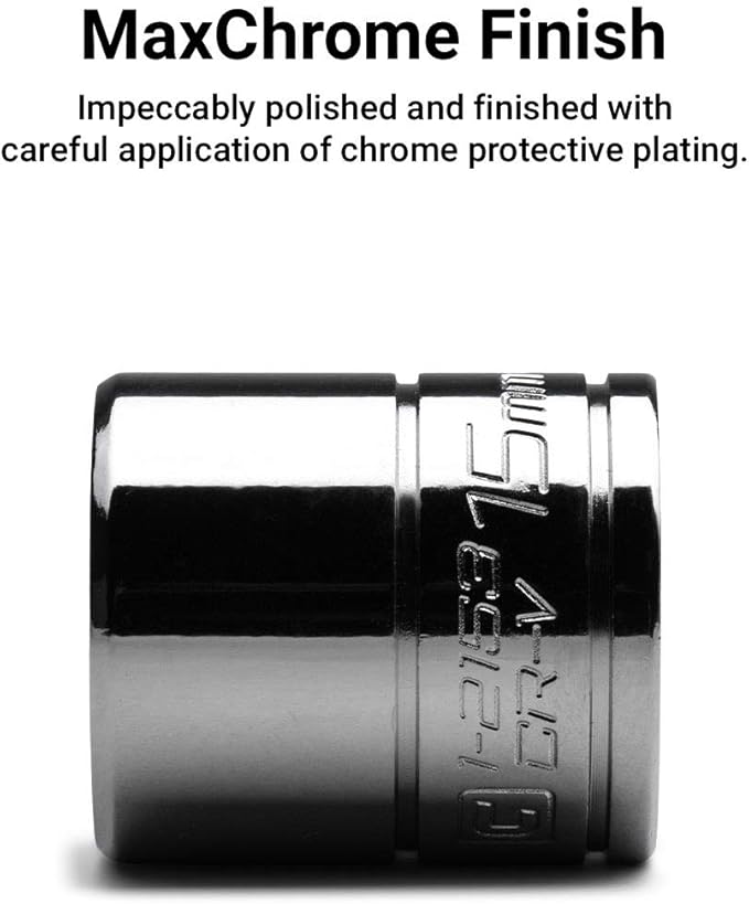 Capri Tools 17 mm Shallow Socket, 3/8-Inch Drive, 6-Point, Metric