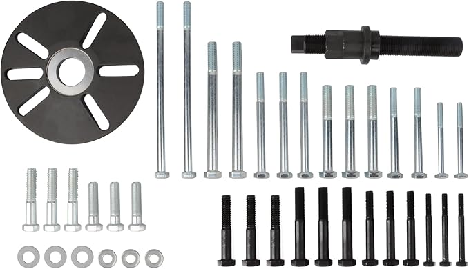 DAYUAN Harmonic Balancer Puller Removal & Installation Tool Kit Flywheel Remover Crankshaft Pulley Removal Steering Wheel Pulling Set