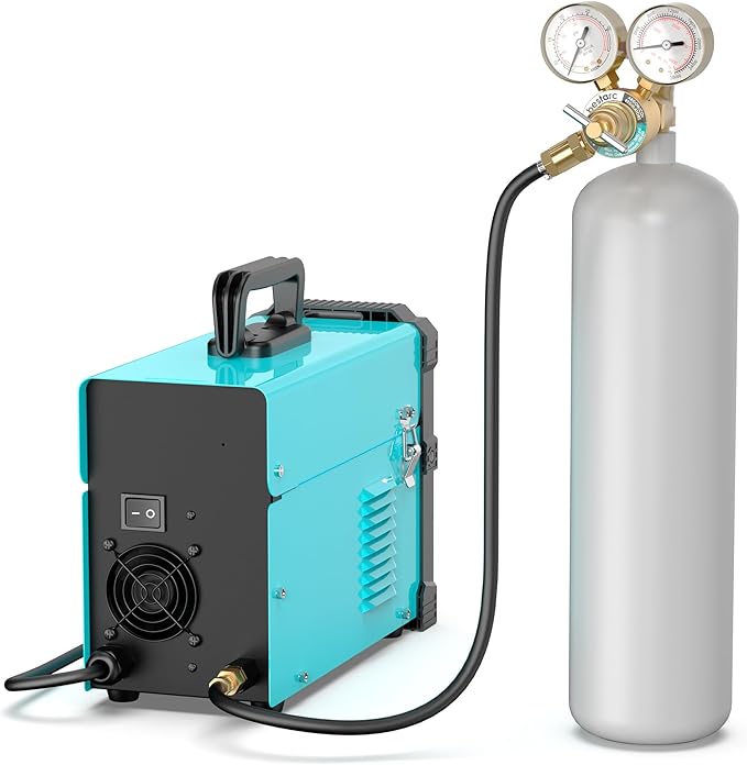 bestarc Argon CO2 Regulator Gauges Gas Welding with 9.8FT Gas Hose, CGA580 Inlet Connection, 0-4000PSI Input Pressure for MIG and TIG Welding