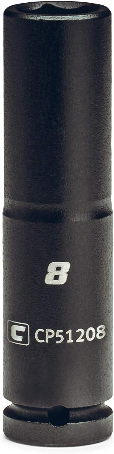 Capri Tools 8 mm Deep Impact Socket, 1/4-Inch Drive, 6-Point, Metric