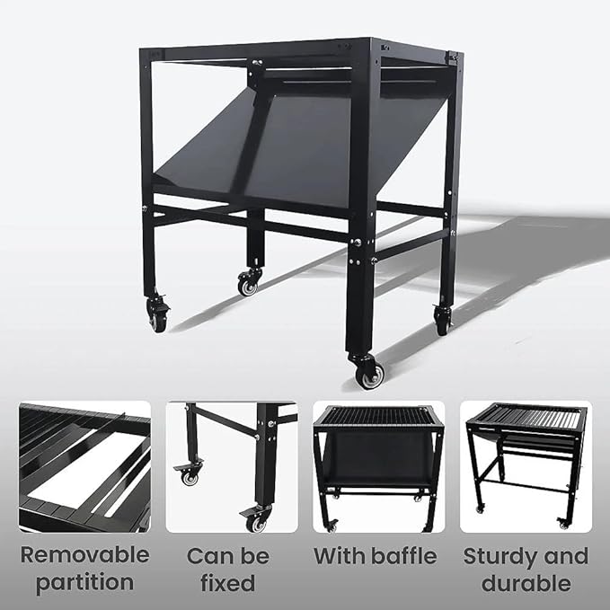 Plasma Cutting Table with Wheels,Portable, Spark-Proof, Suitable for Plasma and Laser Cutting