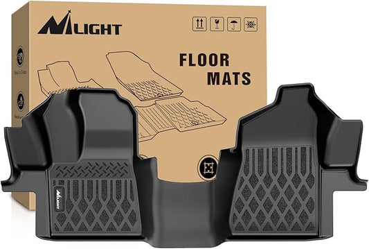 Nilight TPE Floor Mats for Ford Transit 150 250 350 350HD w/Carpet Flooring (No for Connect) 2015 2016 2017 2018 2019 2020 2021 All Weather Custom Fit Heavy Duty Floor Liners