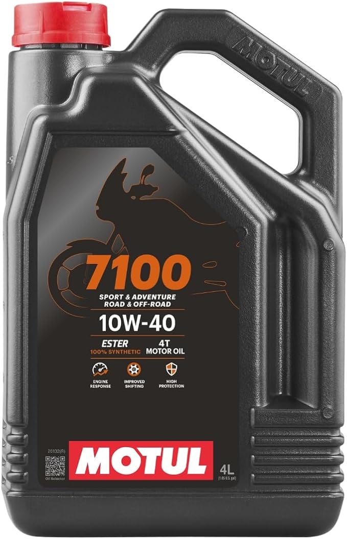 Motul 7100 4T 10W-40 Synthetic Oil 4 Liters (104092)