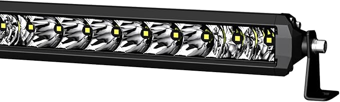 Black Horse Rugged Heavy Duty Grille Brush Bumper Guard Modular Black Come with Single Row LED Light Compatible with 2022-2024 Nissan Frontier-RU-NIFR22-B-K2