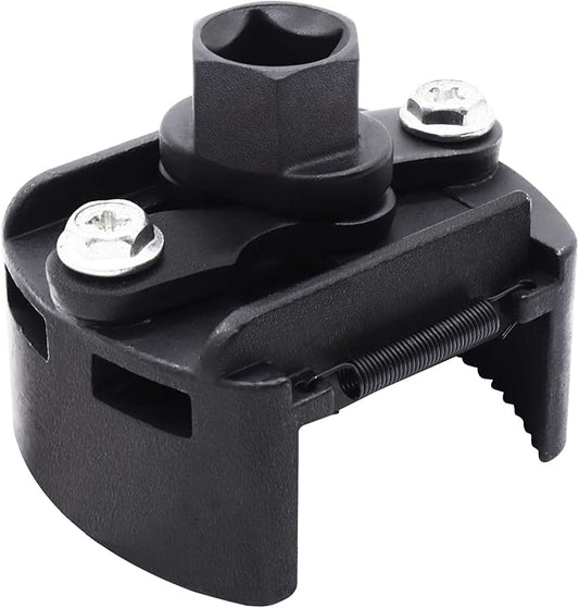 Universal Adjustable Oil Filter Wrench Removal Tool 2.36-3.15 inch (60mm-80mm) 1/2" Drive