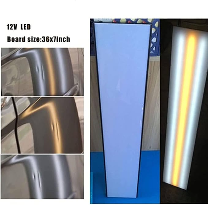 Bump Repair LED Leveling Lamp，Dent Repair Inspection Lamp，Large Bracket Adjustable ，Car Dent Repair Tool Large bracket with locking wheels and adjustable，LED Leveling Light,B（+wheels）