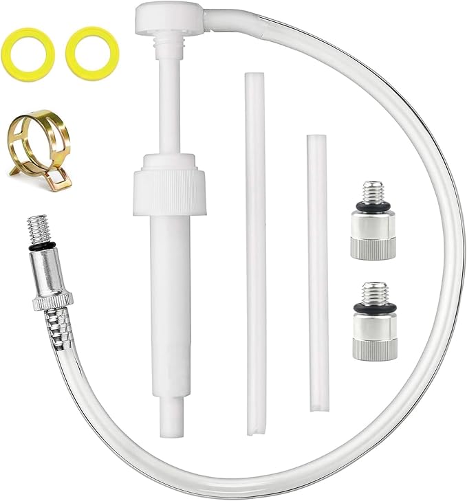 GlückMarine Boat Lower Unit Gear Lube Oil Pump for Standard Quart Bottles Compatible with Most Marine Outboard Motors and MerCruiser Sterndrives