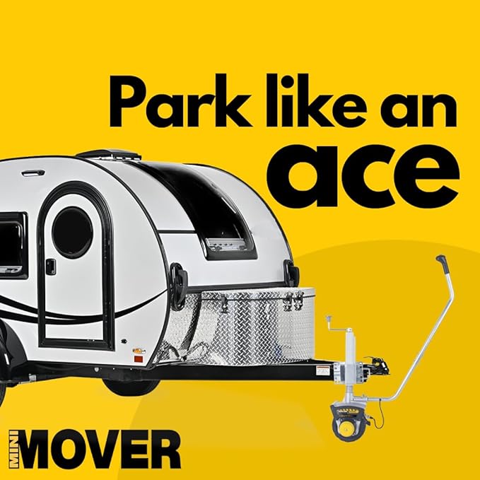 Mini Mover 3 Plus Trailer Jockey Wheel, 12v Electric, Moves 6000 lbs Rolling Weight (Mini Mover 3 Plus)