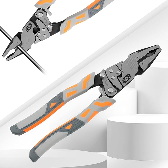 Ratchet Wire Plier - Cutting Pliers for Wire-Steel and Matel Wires, Forged from 55 steel, Locking Pliers Professional Handle