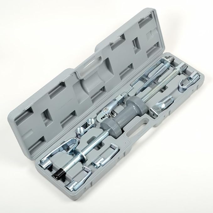 ATE Pro. Tools - Heavy Duty Slide Hammer Dent Puller Set, 13LB Universal Slide Hammer Auto Body and Truck Repair Tool, Multi-use Dent Repair Tool for Cars, Trucks, and More - 18pc Set w/case