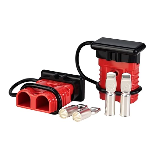 2 Pack 175AMP Battery Quick Connect Disconnect Kit - 1/0 AWG Wire Harness Plug Set for Winch, RV, Truck, Car, ATV, Motor - Heavy Duty Power Connector with Cables (Red)